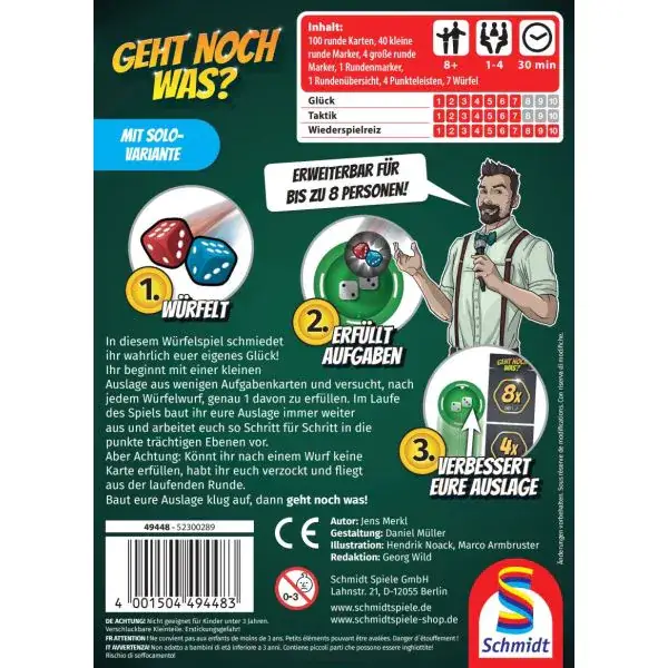 Schmidt Spiele Geht noch was?, Würfelspiel Fabrikladen