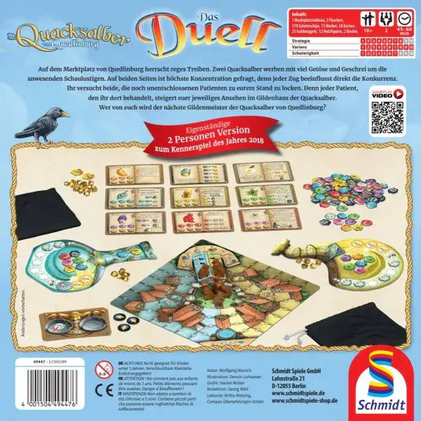 Schmidt Spiele Die Quacksalber von Quedlinburg – Das Duell, Familienspiel Begrenzt auf 3 Tage