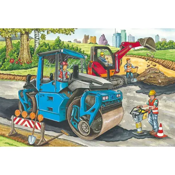 Schmidt Spiele Meine liebsten Baustellenfahrzeuge, 3 x 48 Teile Kinderpuzzle Meist gekauft