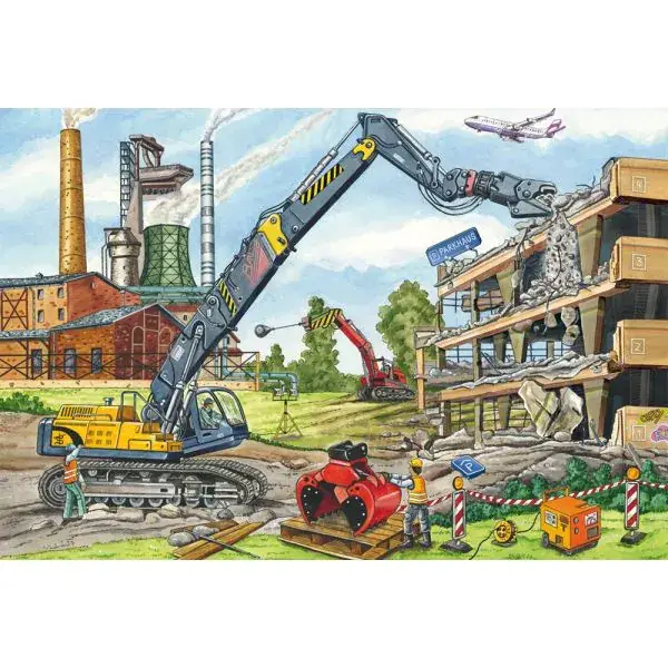 Schmidt Spiele Meine liebsten Baustellenfahrzeuge, 3 x 48 Teile Kinderpuzzle Meist gekauft