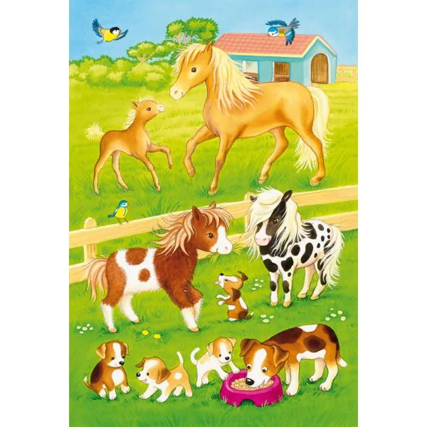 Schmidt Spiele Niedliche Haustiere, 3 x 24 Teile Kinderpuzzle Limitierter Zeitrabatt