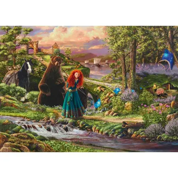 Schmidt Spiele Thomas Kinkade Studios: Disney Dreams Collection - Brave - Merida – Legende der Highlands (Brave - Merida - Legende der Highlands), 1.000 Teile Puzzle Sonderangebot