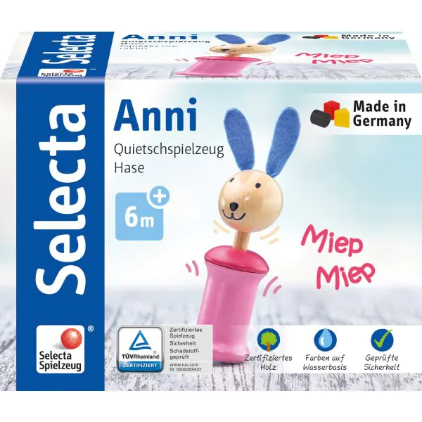 Schmidt Spiele Anni Hase - Greifling mit Quietsche Super Sparpreis