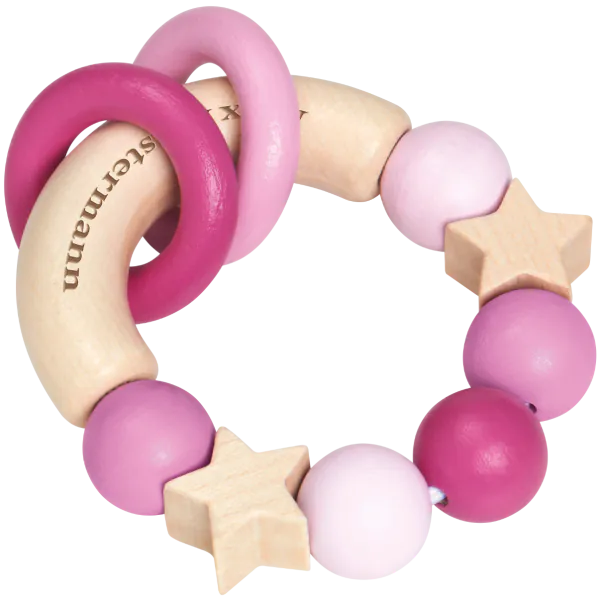 Schmidt Spiele bellybutton: Glücksgriff rosa, Greifling aus Holz, 7,5 cm Black Friday Preise