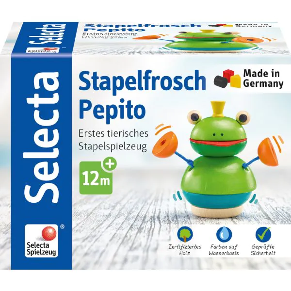 Schmidt Spiele Stapelfrosch Pepito Auslauf