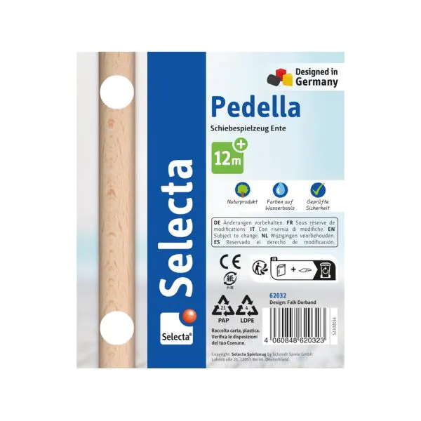 Schmidt Spiele Pedella, Schiebe-und Nachziehspielzeug, 14 cm Günstiger Verkauf