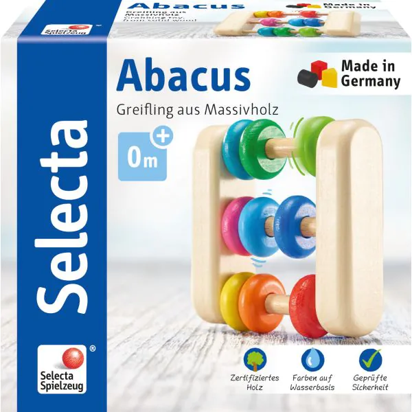 Schmidt Spiele Abacus, Greifling aus Holz, 7,5 cm Saisonale Angebote