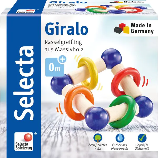 Schmidt Spiele Giralo, Greifling aus Holz, 12 cm Riesige Ersparnisse