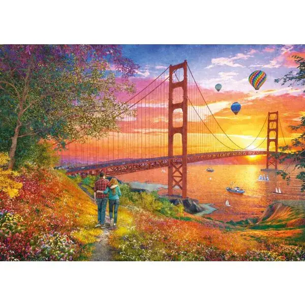 Schmidt Spiele Spaziergang zur Golden Gate Bridge, 2.000 Teile Puzzle Lagerräumung