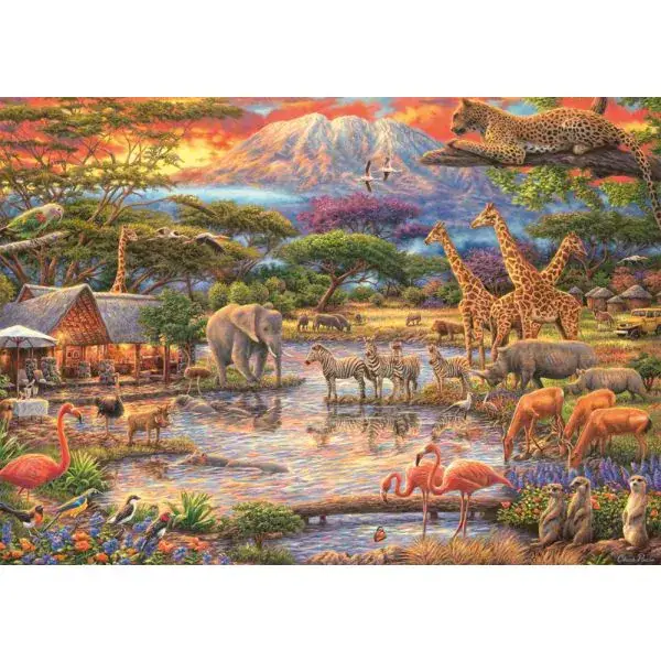 Schmidt Spiele Paradies am Kilimandscharo, 500 Teile Puzzle Räumungsverkauf