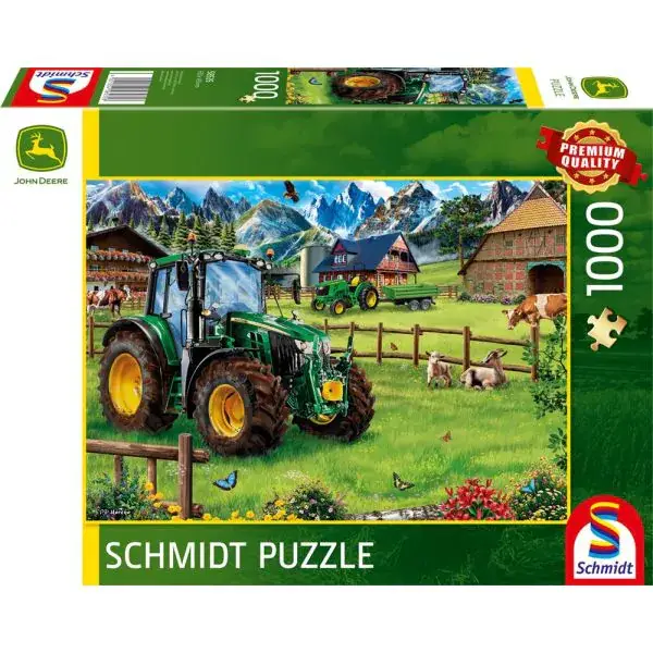 Schmidt Spiele John Deere: Alpenvorland mit Traktor 6120M, 1.000 Teile Puzzle
