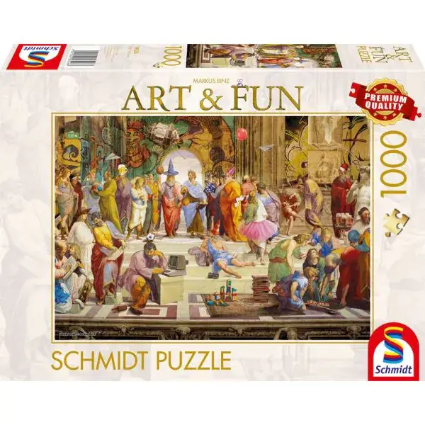 Schmidt Spiele Markus Binz: Die Schule von Athen 2024, 1.000 Teile Puzzle