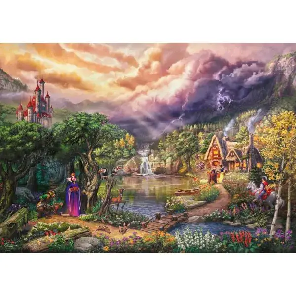 Schmidt Spiele Thomas Kinkade Studios: Disney Dreams Collection - Snow White and the Queen (Schneewittchen und die Königin), 1.000 Teile Puzzle Bis zu 50% Rabatt