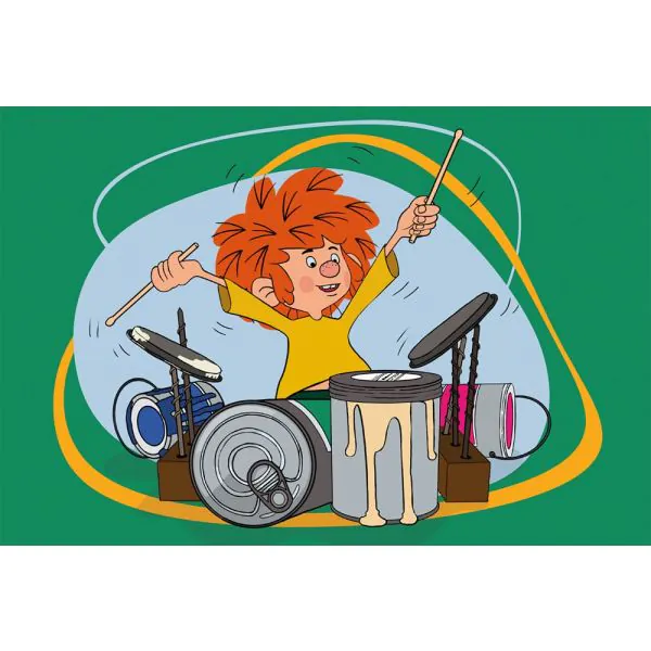Schmidt Spiele Pumuckl: Pumuckl spielt Schlagzeug, 60 Teile Kinderpuzzle Sonderangebot der Fabrik