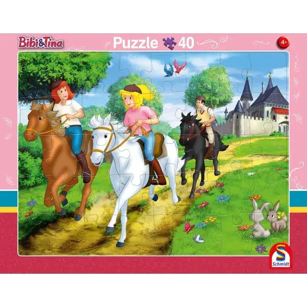 Schmidt Spiele Bibi & Tina: 2 Kinder Rahmenpuzzle, 24 Teile/ 40 Teile zollfrei