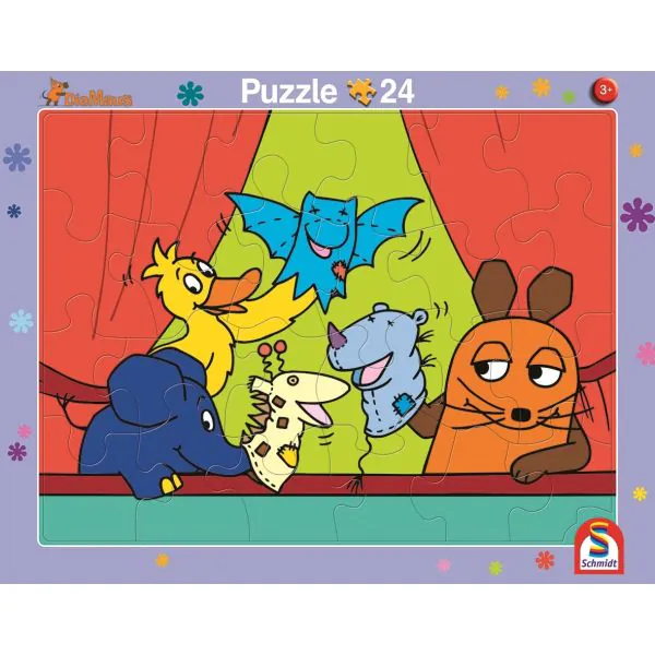 Schmidt Spiele Die Maus: 2 Kinder Rahmenpuzzle, 16 Teile/ 24 Teile Rabatte dieses Monats