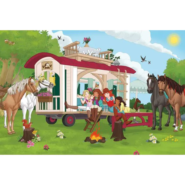 Schmidt Spiele Schleich ®: Horse Club - Hannoveraner Fohlen, Falbe, 100 Teile Kinderpuzzle mit Add-on (eine Original Figur) Online