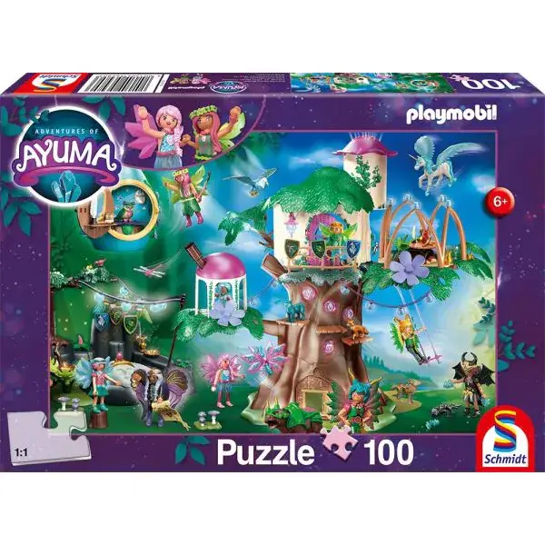 Schmidt Spiele Playmobil®: Ayuma - Der magische Feenwald, 100 Teile Kinderpuzzle
