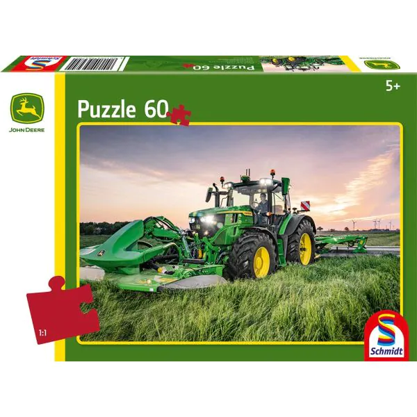 Schmidt Spiele John Deere: Traktor 6R 185, 60 Teile Kinderpuzzle