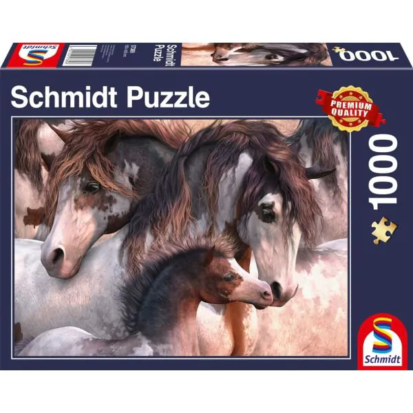 Schmidt Spiele Pinto-Herde, 1.000 Teile Puzzle, 1.000 Teile Puzzle