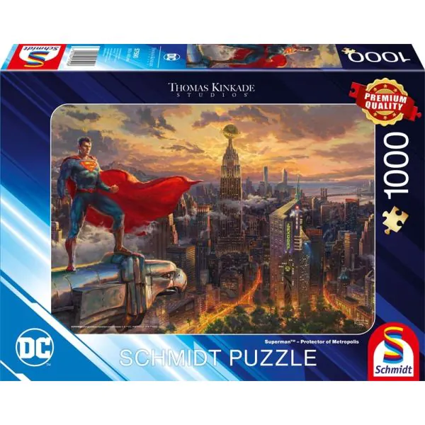 Schmidt Spiele Thomas Kinkade Studios: Superman - Protector of Metropolis, 1.000 Teile Puzzle