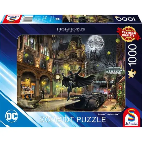 Schmidt Spiele Thomas Kinkade Studios: Batman™ Gotham City™, 1.000 Teile Puzzle