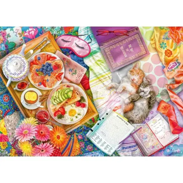 Schmidt Spiele Aimee Stewart: Aufgetischt: Sonntagsfrühstück, 1.000 Teile Puzzle Jubiläumsangebot