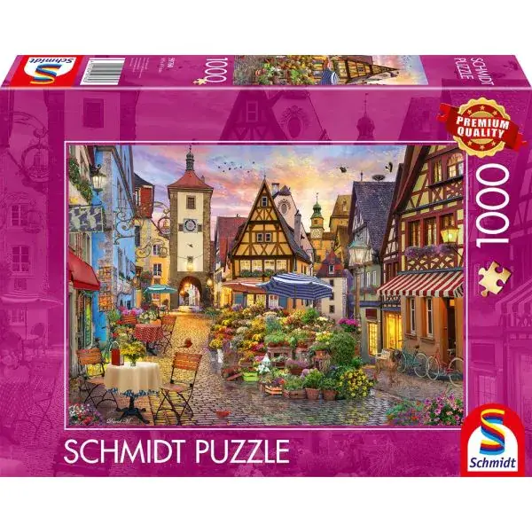 Schmidt Spiele Romantisches Bayern (Rothenburg ob der Tauber), 1.000 Teile Puzzle