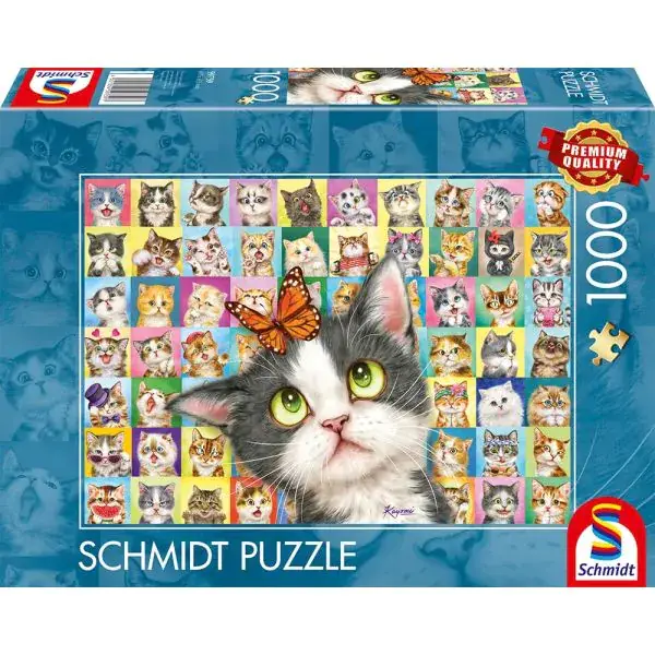 Schmidt Spiele Katzen-Mimik, 1.000 Teile Puzzle Zeitlich begrenztes Angebot