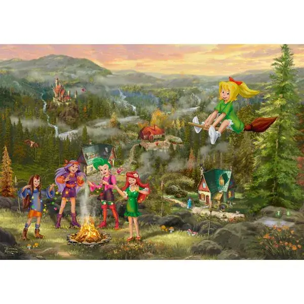 Schmidt Spiele Thomas Kinkade Studios: Bibi Blocksberg – Junghexentreffen, 1.000 Teile Puzzle Neuheiten
