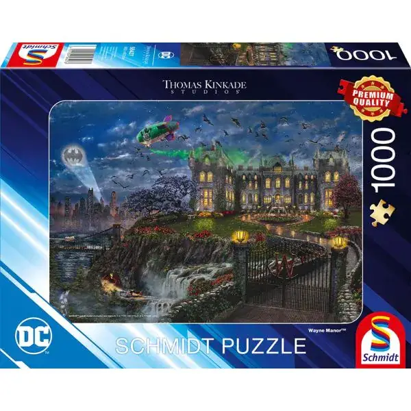 Schmidt Spiele Thomas Kinkade Studios: DC Comics, Warner Bros. - Wayne Manor™, 1.000 Teile Puzzle
