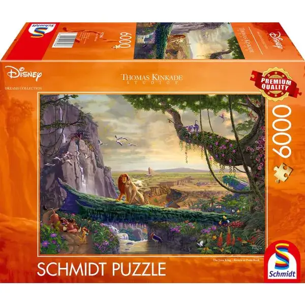 Schmidt Spiele Thomas Kinkade Studios: Disney Dreams Collection - The Lion King, Return to Pride Rock, 6.000 Teile Puzzle Tägliche Deals