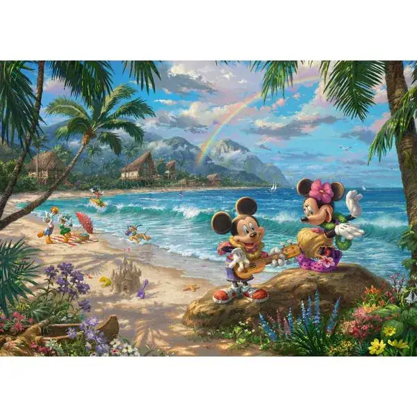 Schmidt Spiele Thomas Kinkade Studios: Disney Dreams Collection - Minnie & Mickey in Hawaii, 1.000 Teile Puzzle Sonderangebote
