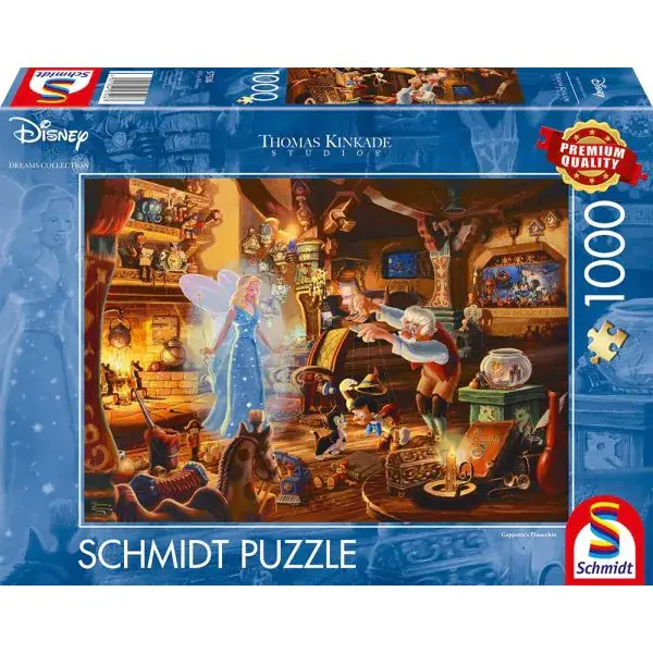 Schmidt Spiele Thomas Kinkade Studios: Disney Dreams Collection - Geppettos Pinocchio, 1.000 Teile Puzzle