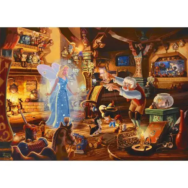 Schmidt Spiele Thomas Kinkade Studios: Disney Dreams Collection - Geppettos Pinocchio, 1.000 Teile Puzzle VIP-Rabatte
