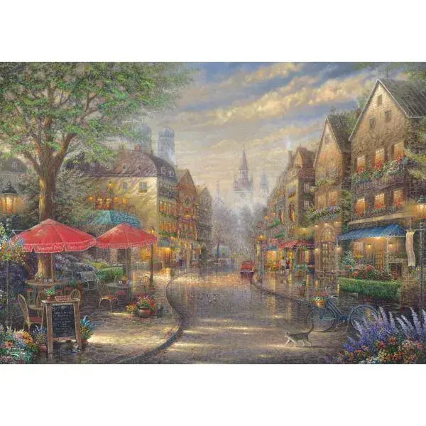 Schmidt Spiele Thomas Kinkade Studios: Café in München, 1.000 Teile Puzzle 50% Rabatt mit kostenlosem Versand