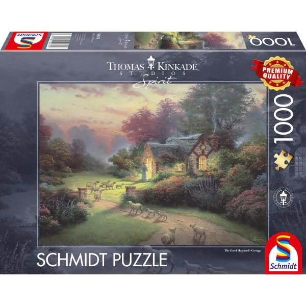 Schmidt Spiele Thomas Kinkade Studios: Spirit, Cottage des guten Hirten, 1.000 Teile Puzzle