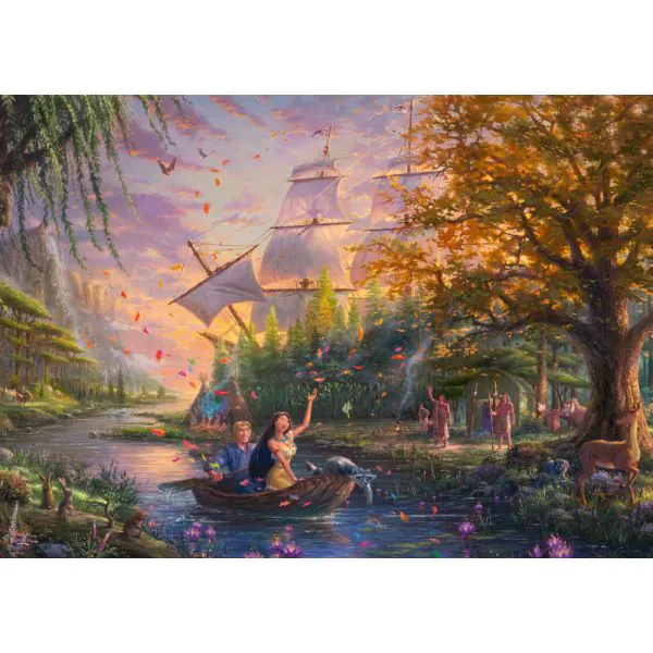 Schmidt Spiele Thomas Kinkade Studios: Disney Dreams Collection - Pocahontas, 1.000 Teile Puzzle Speichern exportieren