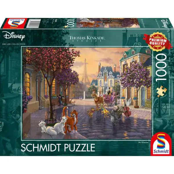 Schmidt Spiele Thomas Kinkade Studios: Disney Dreams Collection - The Aristocats, 1.000 Teile Puzzle