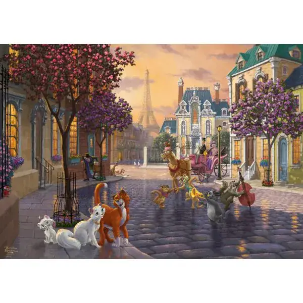 Schmidt Spiele Thomas Kinkade Studios: Disney Dreams Collection - The Aristocats, 1.000 Teile Puzzle Im Verkauf