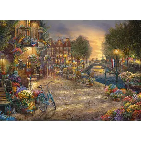 Schmidt Spiele Thomas Kinkade Studios: Amsterdam, 1.000 Teile Puzzle zollfrei