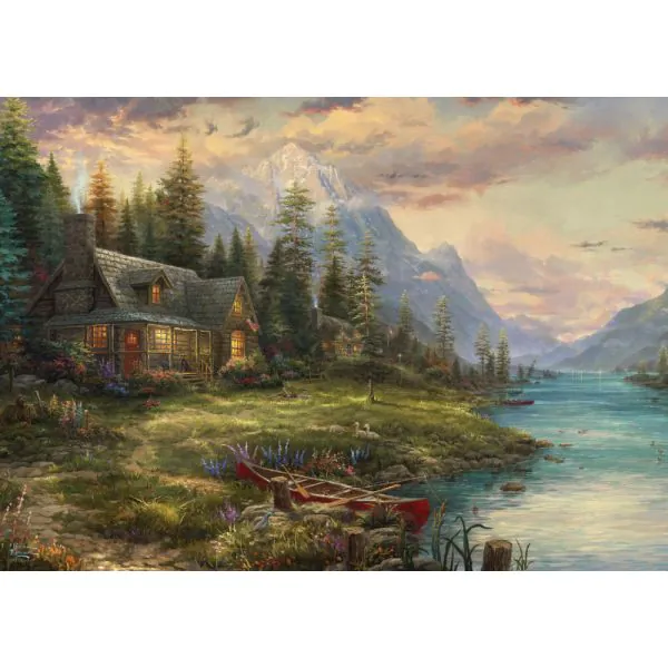 Schmidt Spiele Thomas Kinkade Studios: Ausflug am Vatertag, 1.000 Teile Puzzle 50% Rabatt für begrenzte Zeit