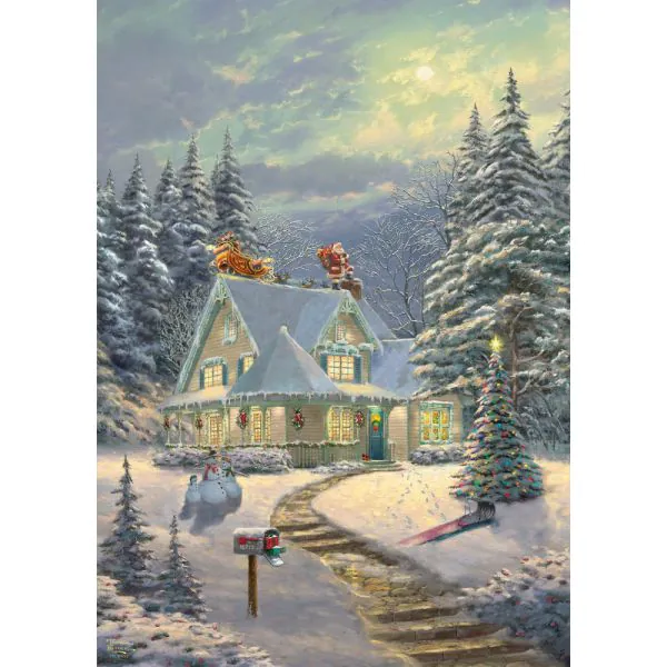 Schmidt Spiele Thomas Kinkade Studios: Am Heiligabend, 1.000 Teile Puzzle Rabatte dieses Monats