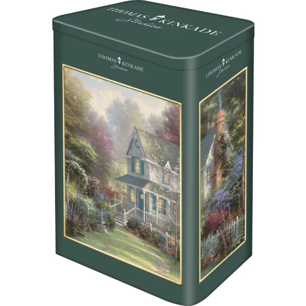 Schmidt Spiele Thomas Kinkade Studios: Victoria Garden II in der Nostalgie Metalldose, 500 Teile Puzzle