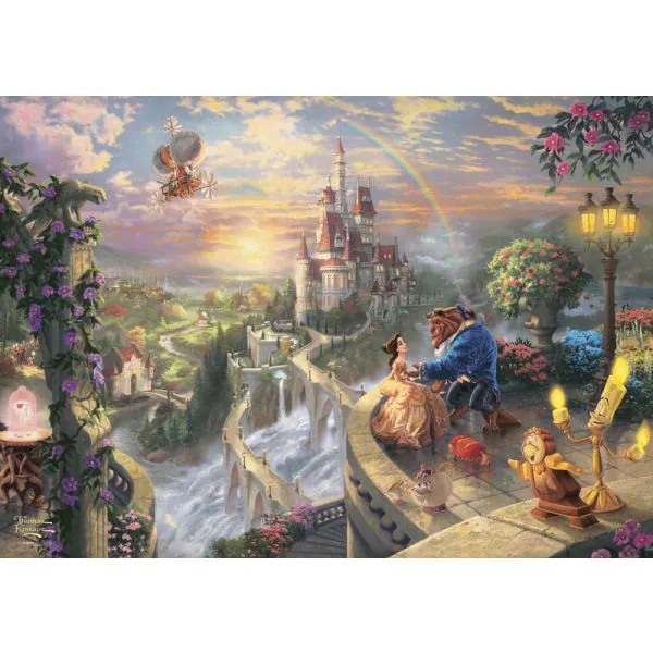 Schmidt Spiele Thomas Kinkade Studios: Disney - Beauty and the Beast in der Nostalgie Metalldose, 500 Teile Puzzle Hotsell