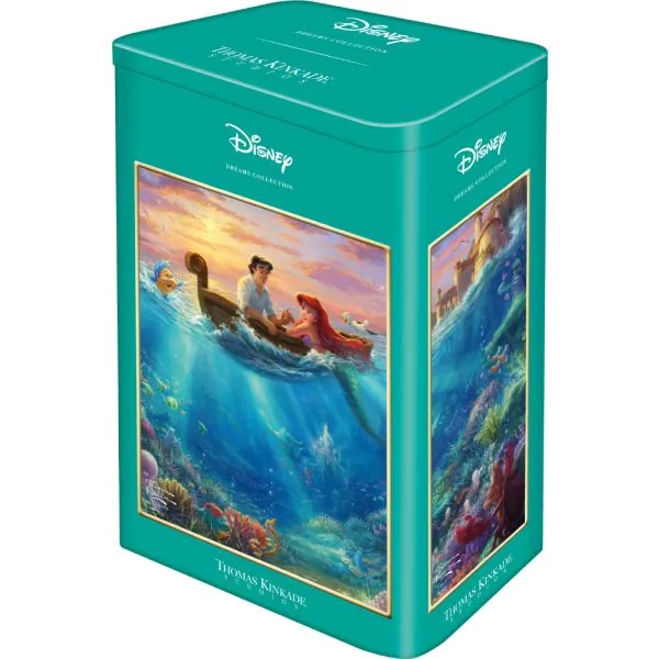 Schmidt Spiele Thomas Kinkade Studios: Disney - Arielle in der Nostalgie Metalldose, 500 Teile Puzzle