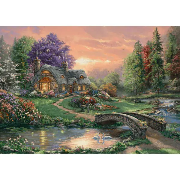 Schmidt Spiele Thomas Kinkade Studios: Sweetheart Retreat, 1.000 Teile Puzzle Günstiger Verkauf