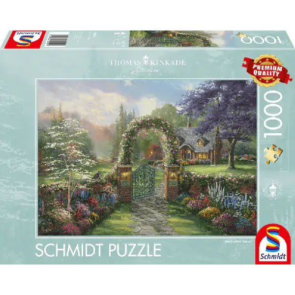 Schmidt Spiele Thomas Kinkade Studios: Hummingbird Cottage, 1.000 Teile Puzzle