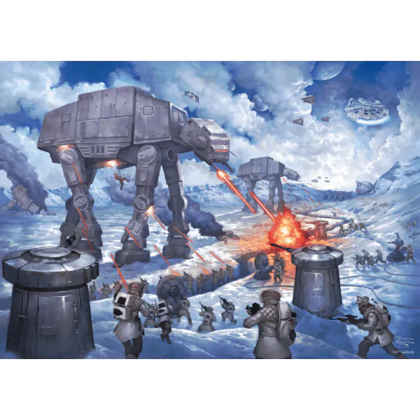 Schmidt Spiele Thomas Kinkade Studios : Star Wars - Die Schlacht von Hoth, 1.000 Teile Puzzle Kostenloser Versand