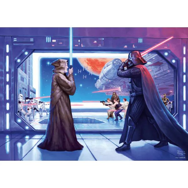 Schmidt Spiele Thomas Kinkade Studios: Star Wars - Obi Wan's letzter Kampf, 1.000 Teile Puzzle Limitierter Zeitrabatt